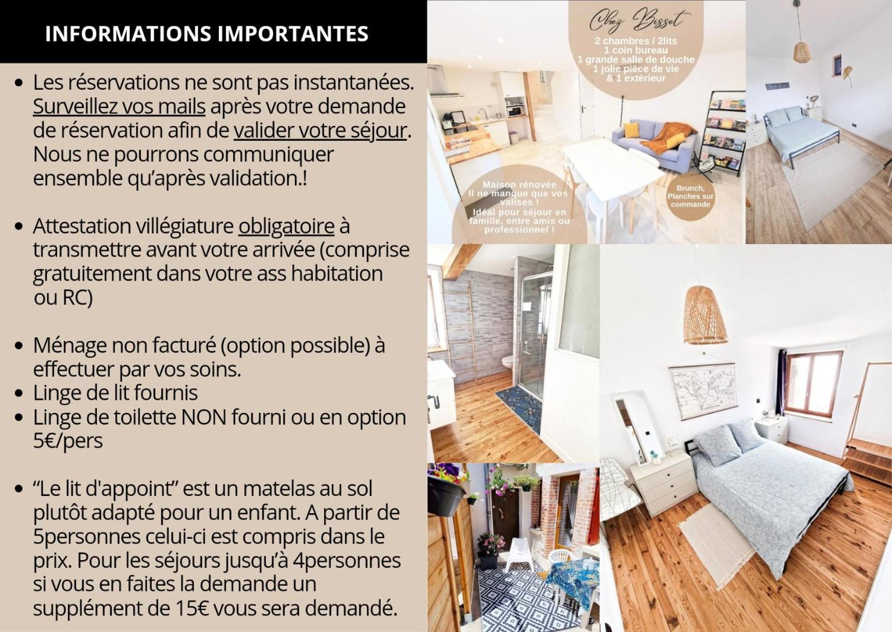Gite Chez Bisset_2Chambres 4Personnes Lezoux Esterno foto